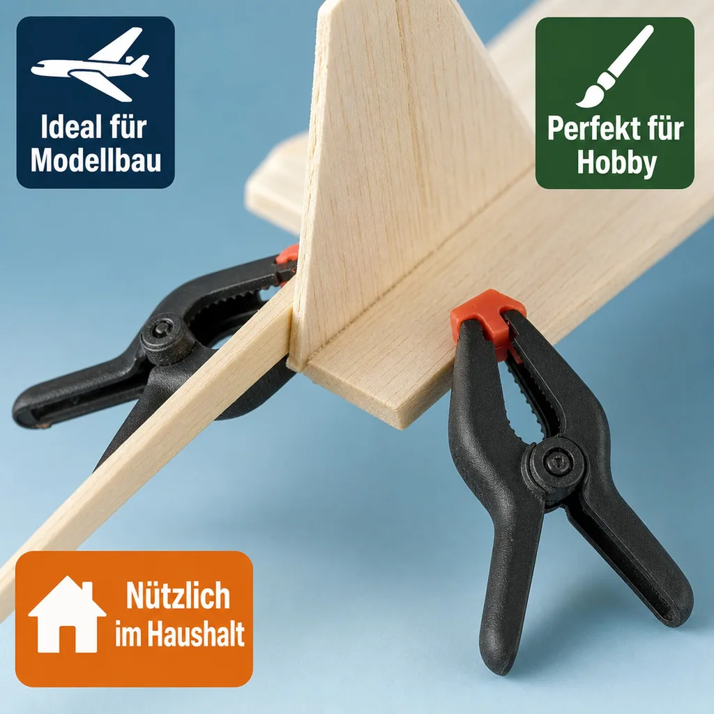 Micro Klemmen Set 10-teilig - 63 mm