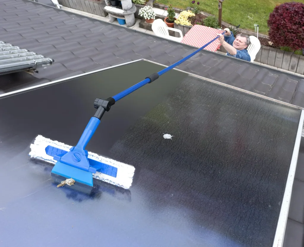 Teleskop-Fensterwischer, mit Schmutzkratzer, 3,88 m
