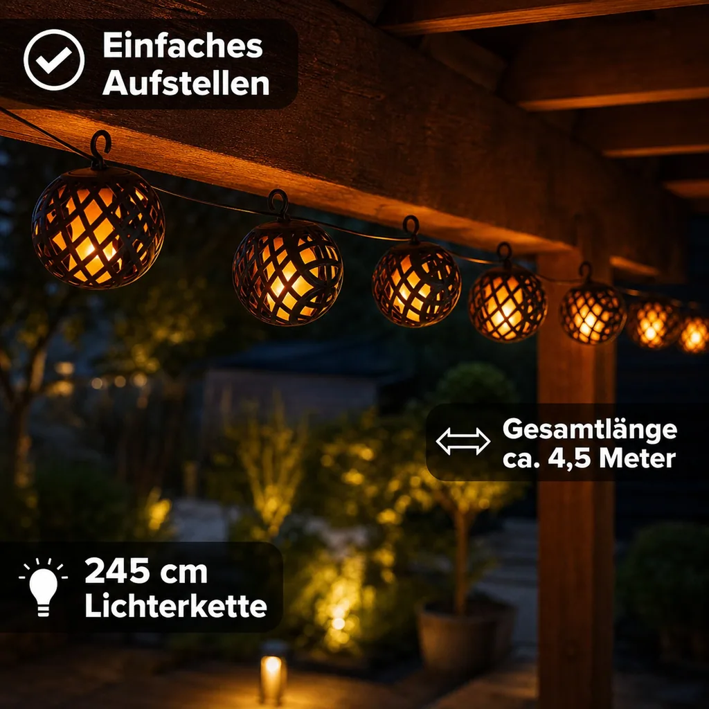 Solar-Lichterkette "Feuerball"