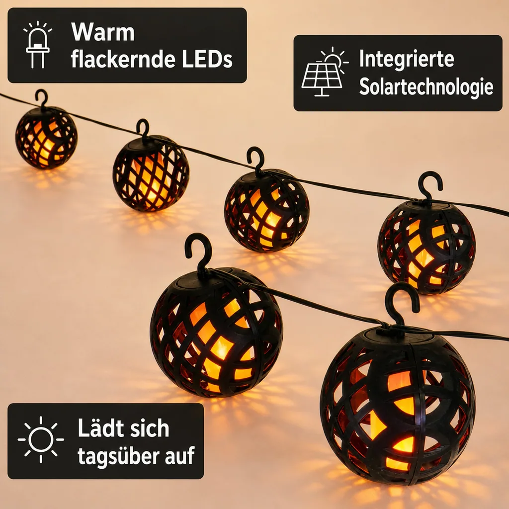 Solar-Lichterkette "Feuerball"
