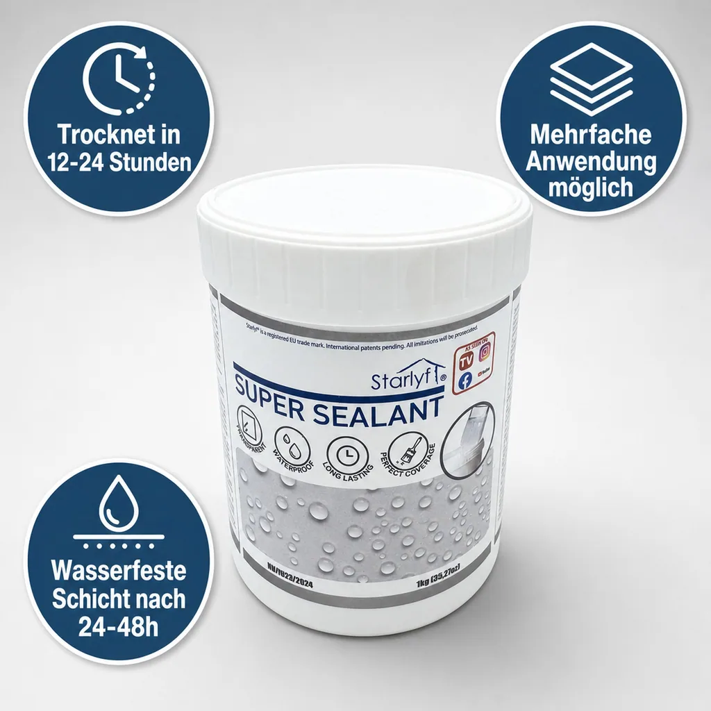 Transparente wasserdichte Dichtungsmasse 1 kg
