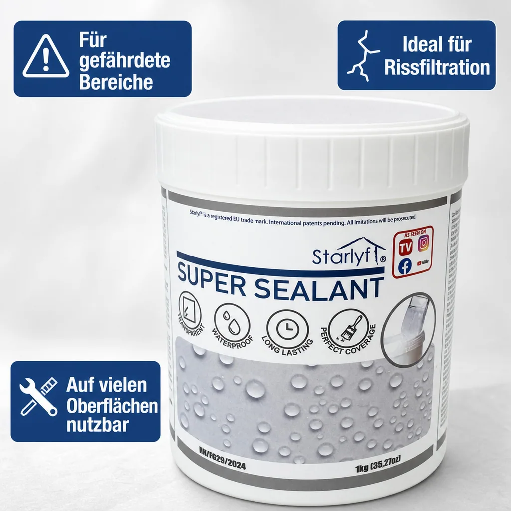 Transparente wasserdichte Dichtungsmasse 1 kg