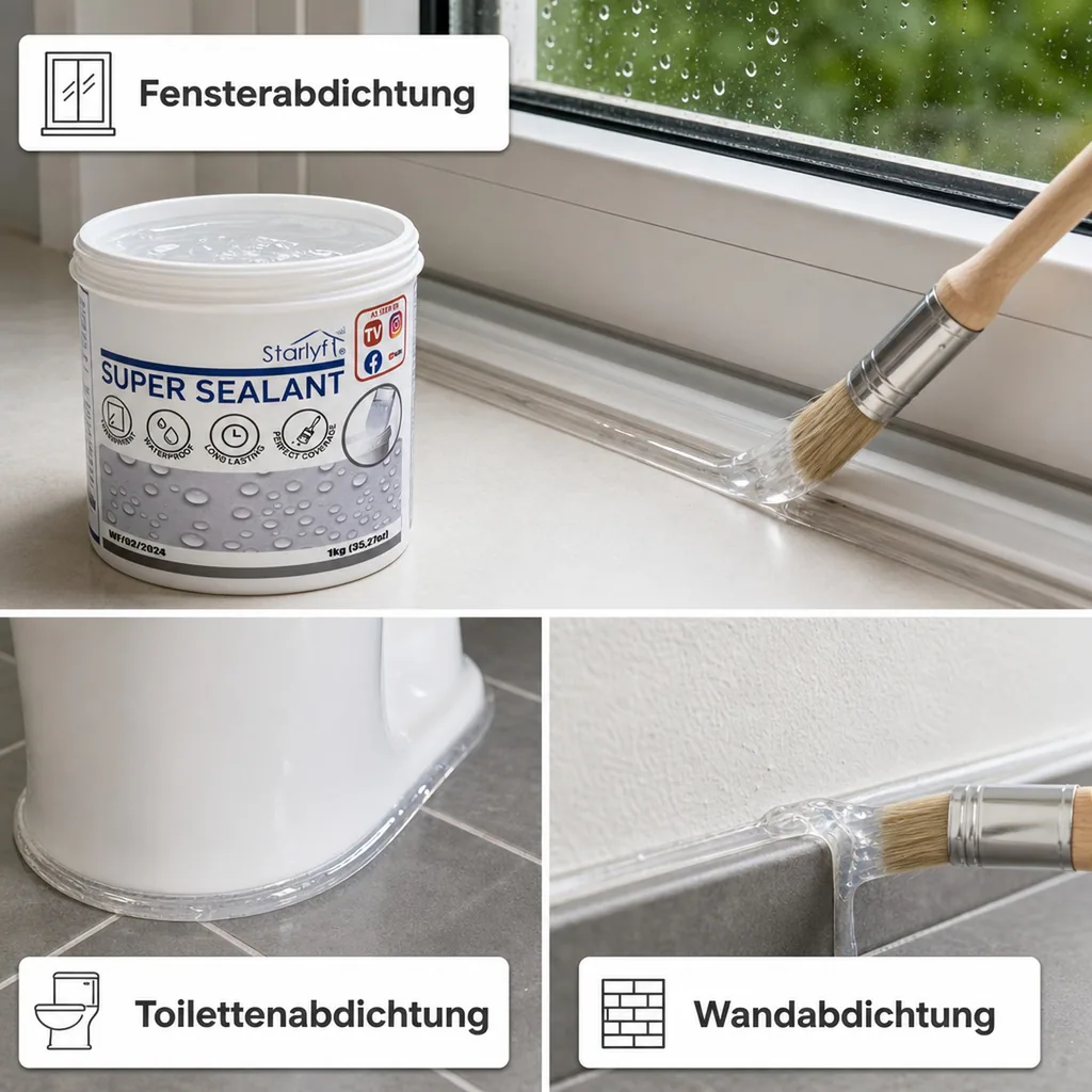 Transparente wasserdichte Dichtungsmasse 1 kg