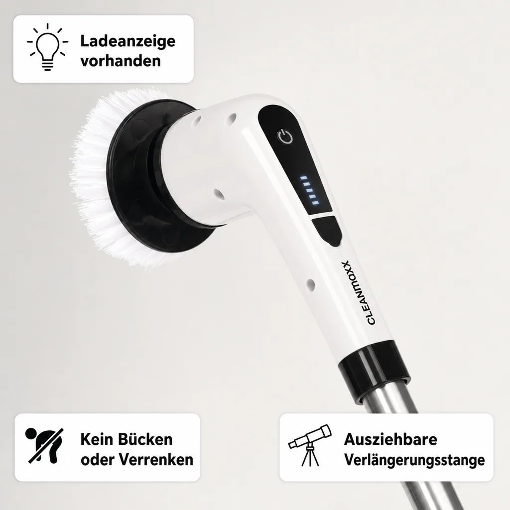 Akku-Reinigungsbürste 11-teilig