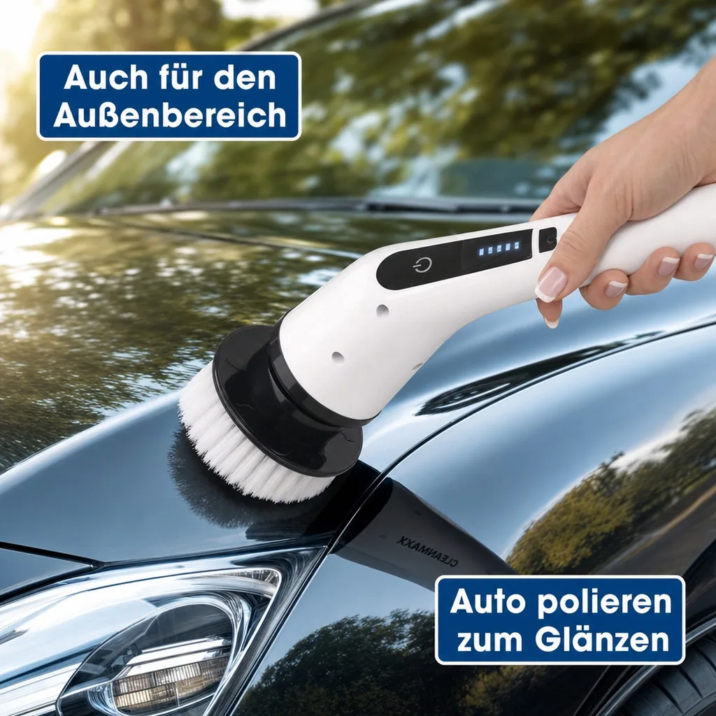 Akku-Reinigungsbürste 11-teilig