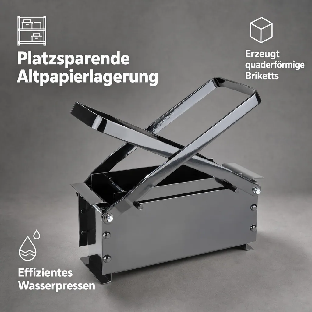 Papierpresse aus Stahl