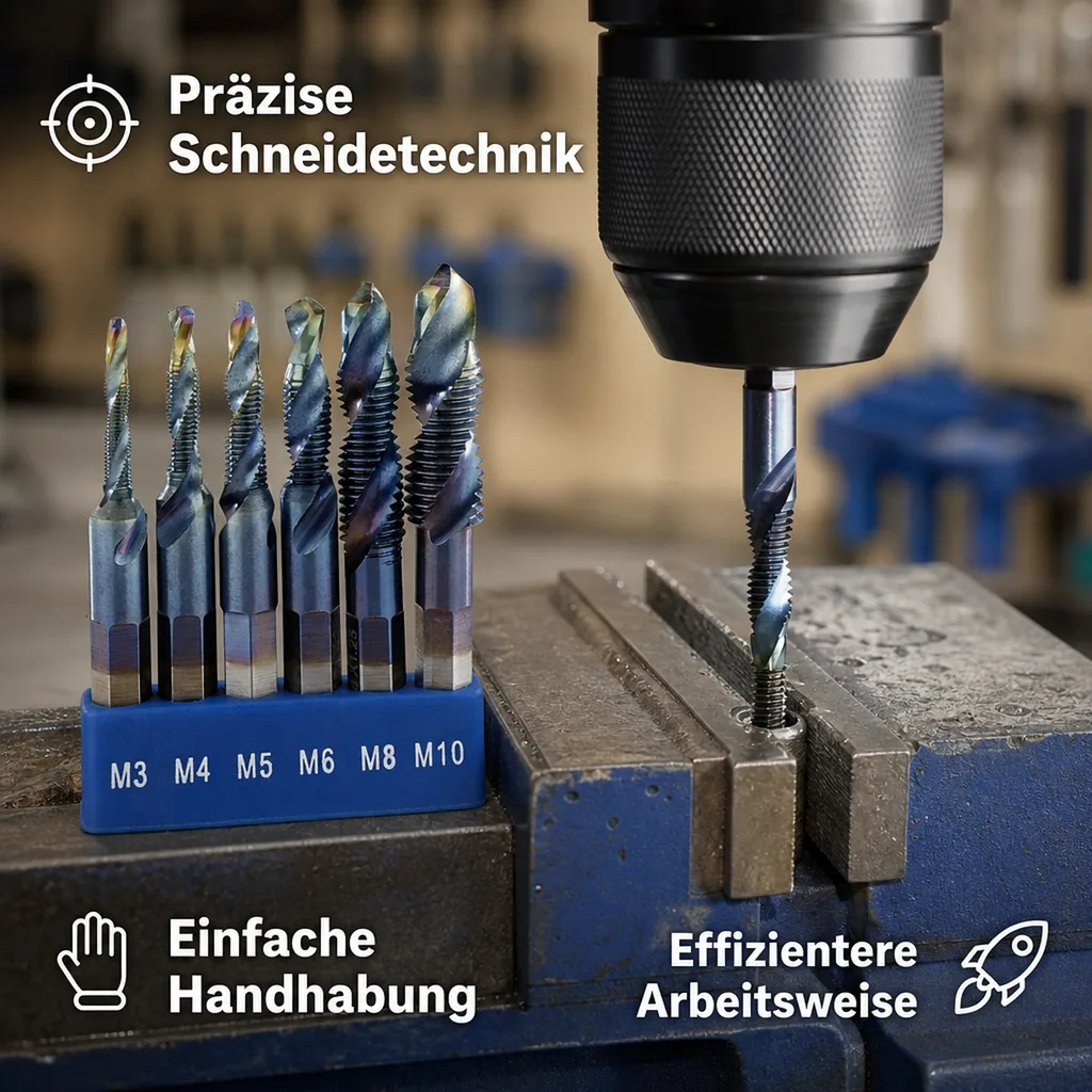 Gewindebohrer-Satz 6-teilig M3 - M10