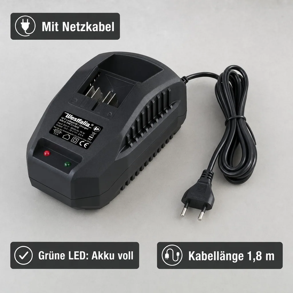 Ladegerät 2,4 A ALG 18 V Li-Ion