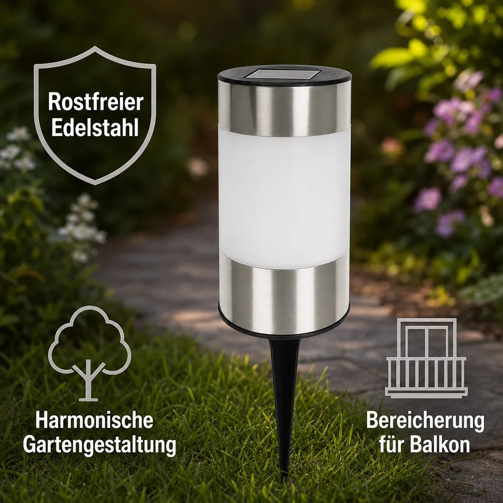 LED Solar Leuchten - 3er Set
