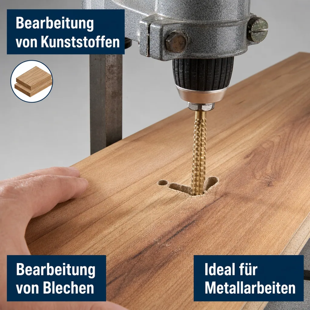 Titan Stufen- und Fräsbohrer Satz 7-teilig