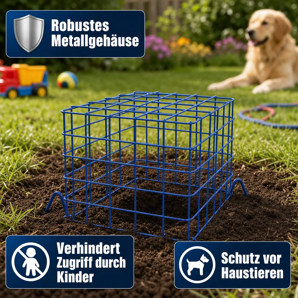 Schutzkorb für Wühlmaus Selbstschussgerät