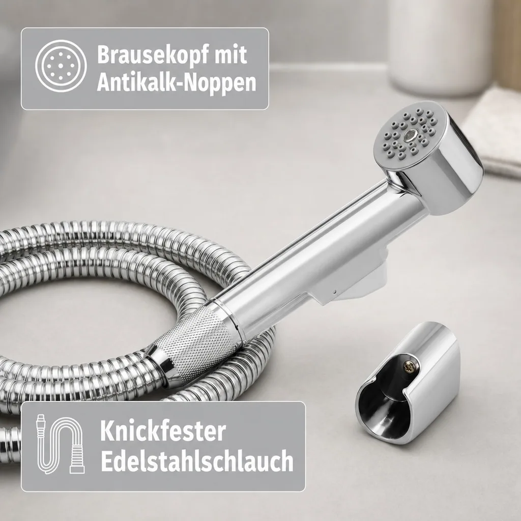 Waschbeckenbrause inkl. Schlauch und Adapter