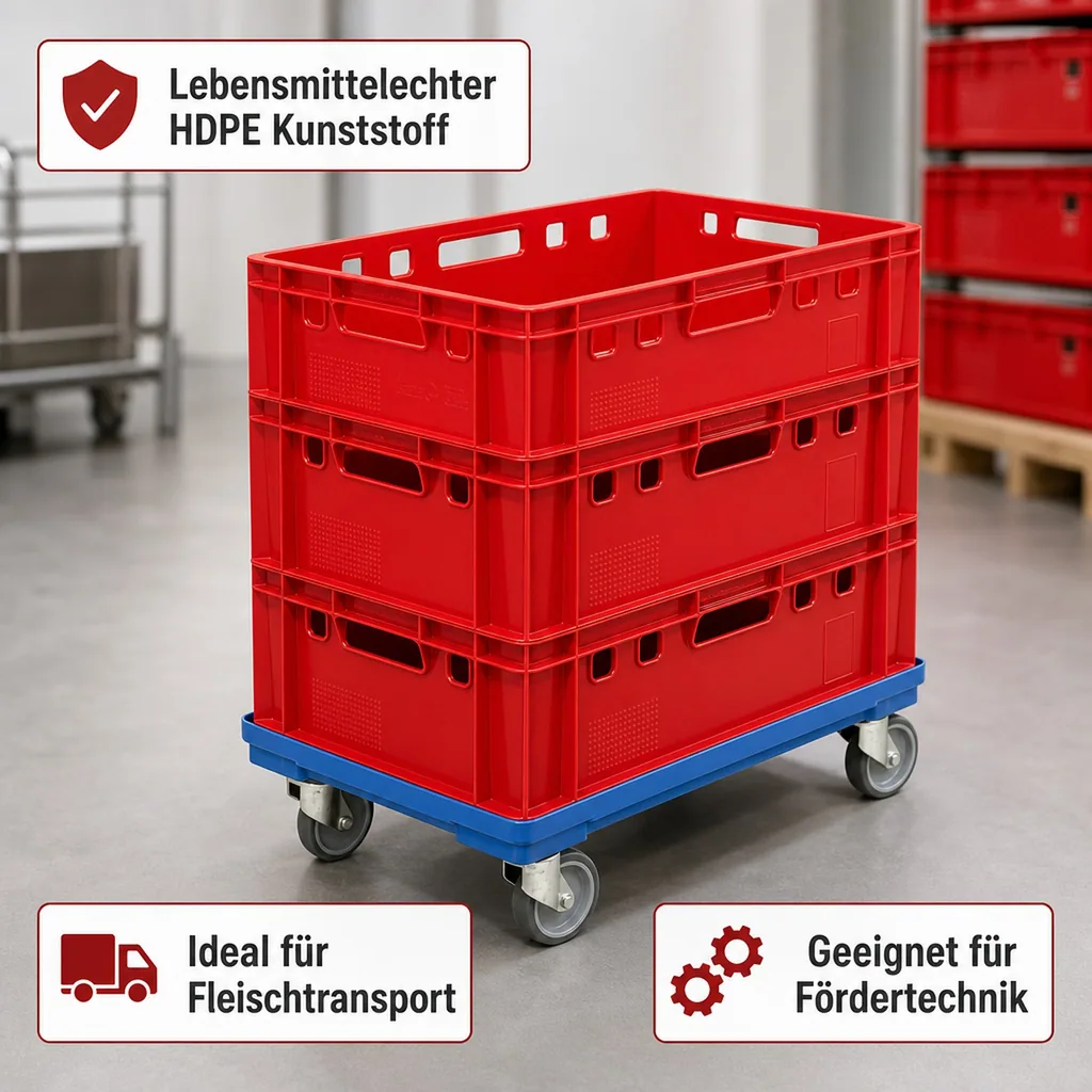 Eurofleischbehälter E2 60x40x20 rot