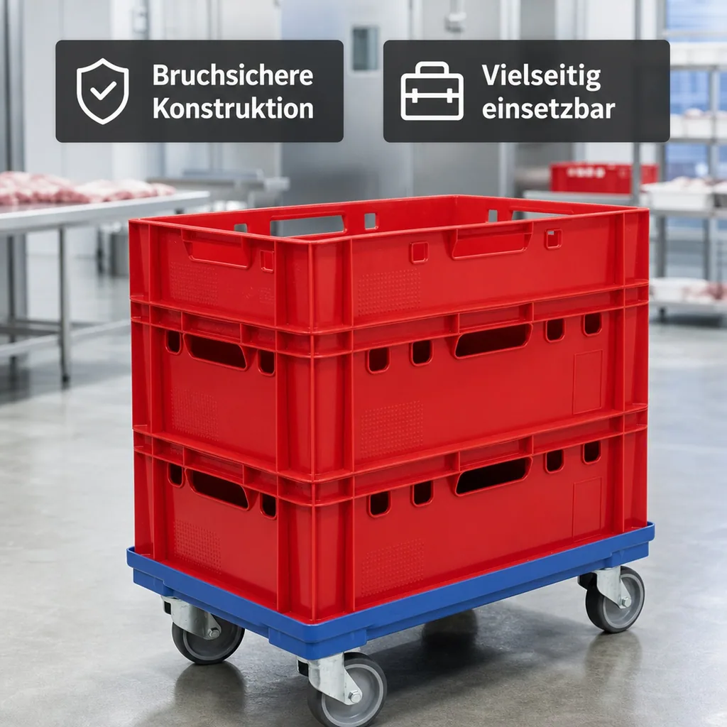 Eurofleischbehälter E2 60x40x20 rot