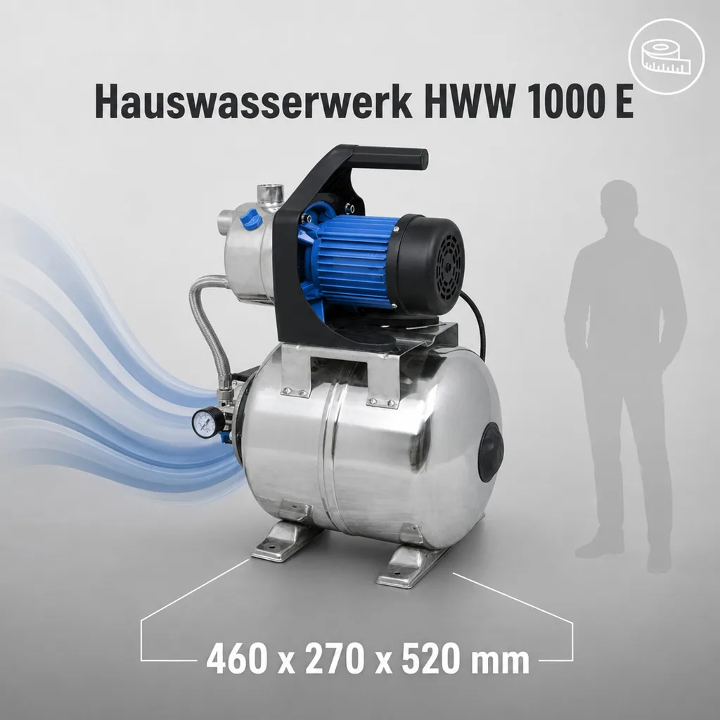 Hauswasserwerk HWW 1000 E - mit Thermoschutz