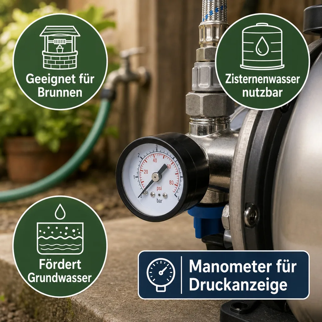 Hauswasserwerk HWW 1000 E - mit Thermoschutz