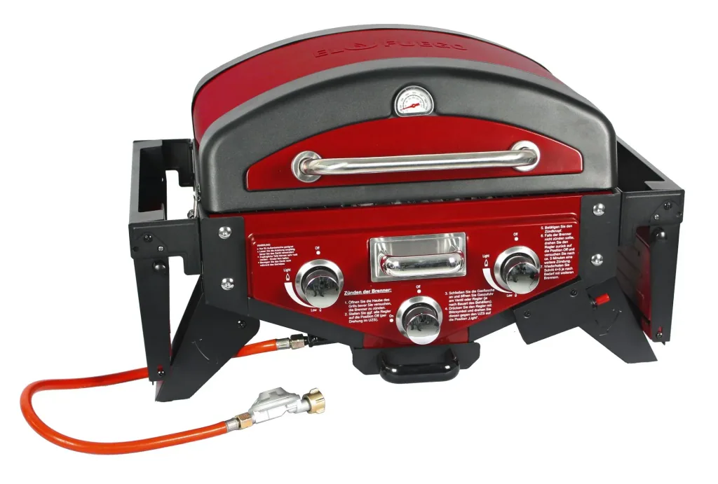 Tischgasgrill "Medison" rot