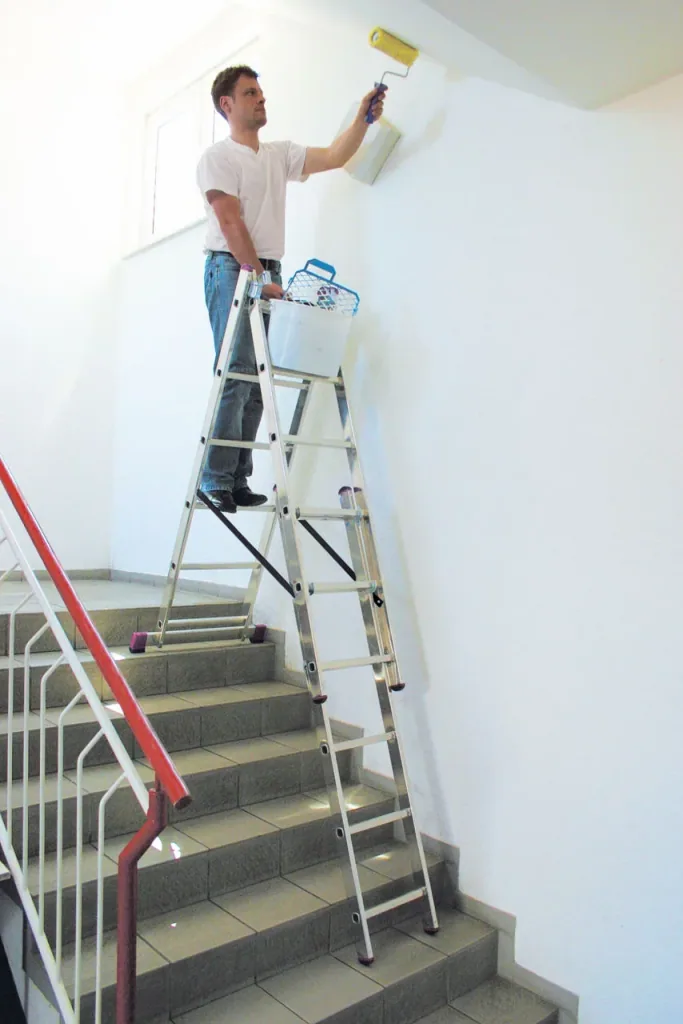 CORDA VielzweckLeiter 3x6 Sprossen Treppenversion
