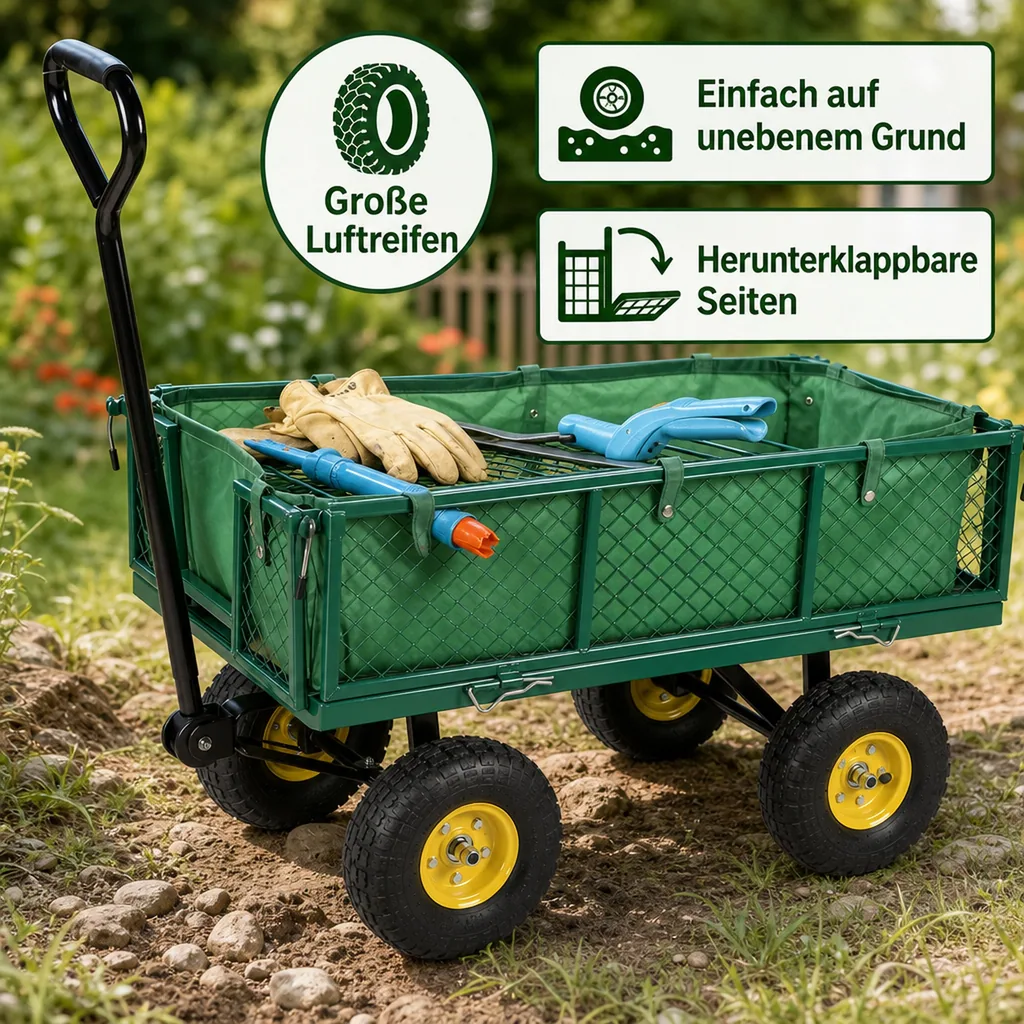 Universal Gartentransportwagen - vielseitig einsetzbar