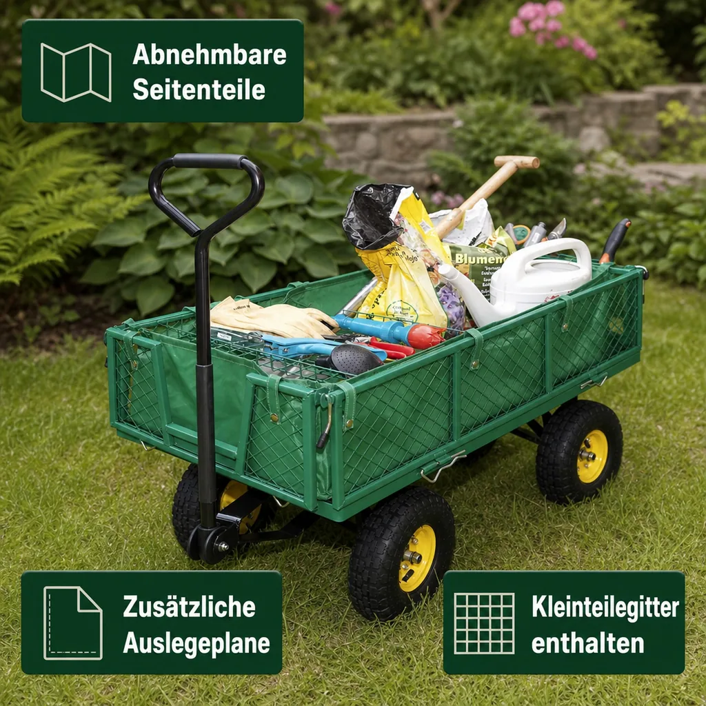 Universal Gartentransportwagen - vielseitig einsetzbar