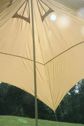 Sonnensegel  Pyramide für Camping und Freizeit Set