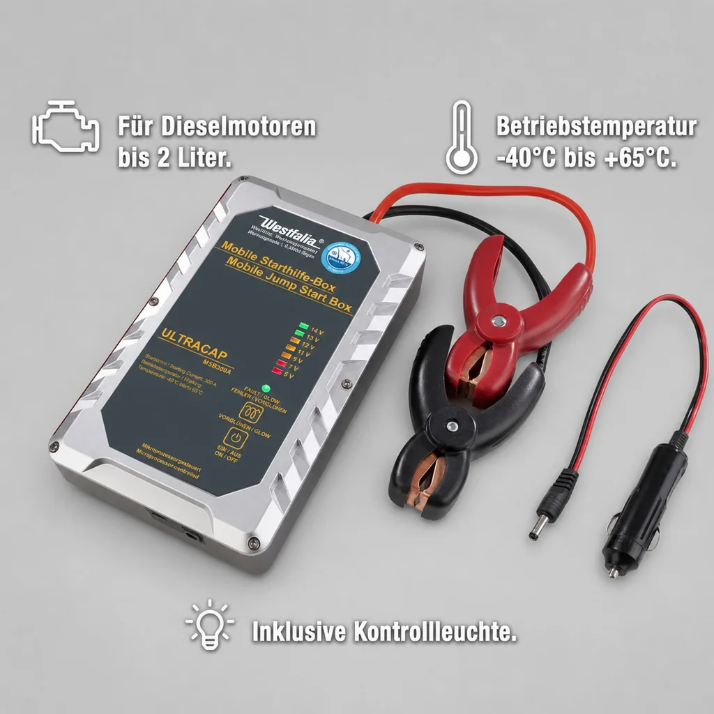 Mobile Starthilfe Box " Jump Starter " - ULTRACAP MSB300A