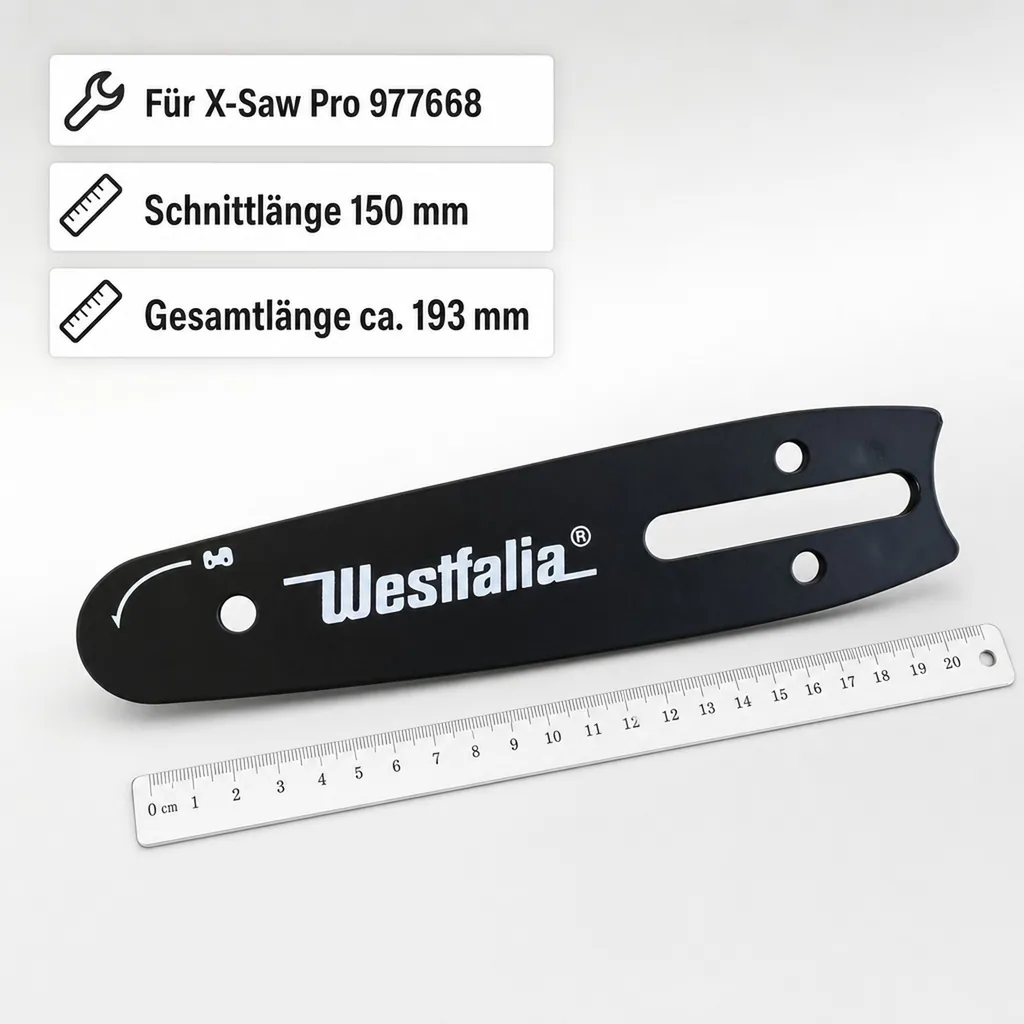 Sägekettenschwert zu X-Saw Pro 977668 mit Schnittlänge 150 mm