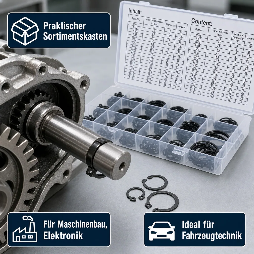 Außen-Seegering-Set, 300-teilig