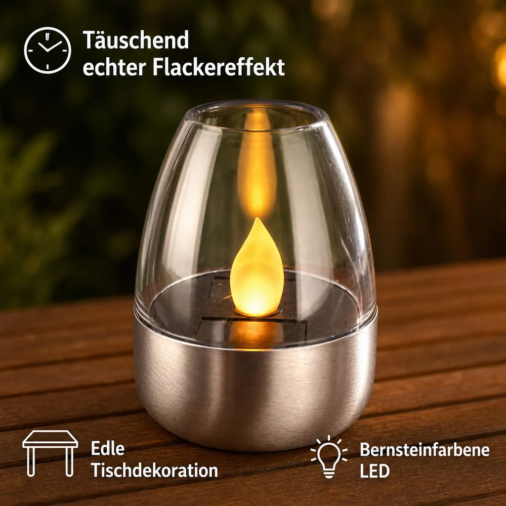 Solar Teelichter - 3er Set