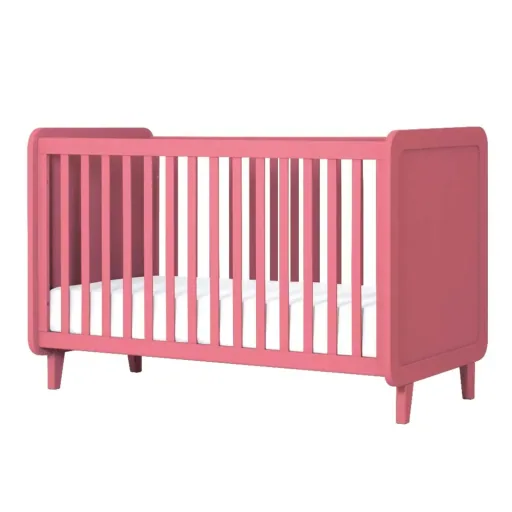 Laurette Babybett 70 x 140 cm Accroche Coeur, Farbe: Bubble Gum