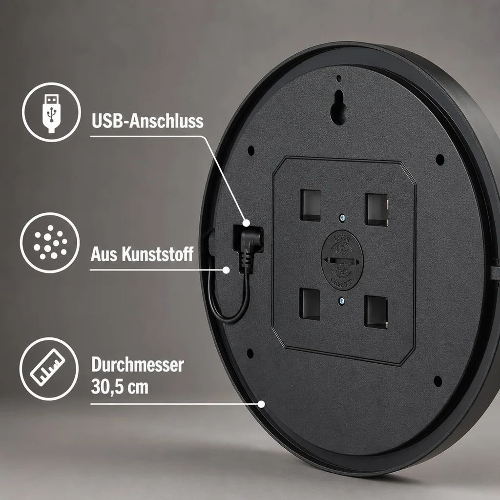 Tisch- und Wanduhr LED