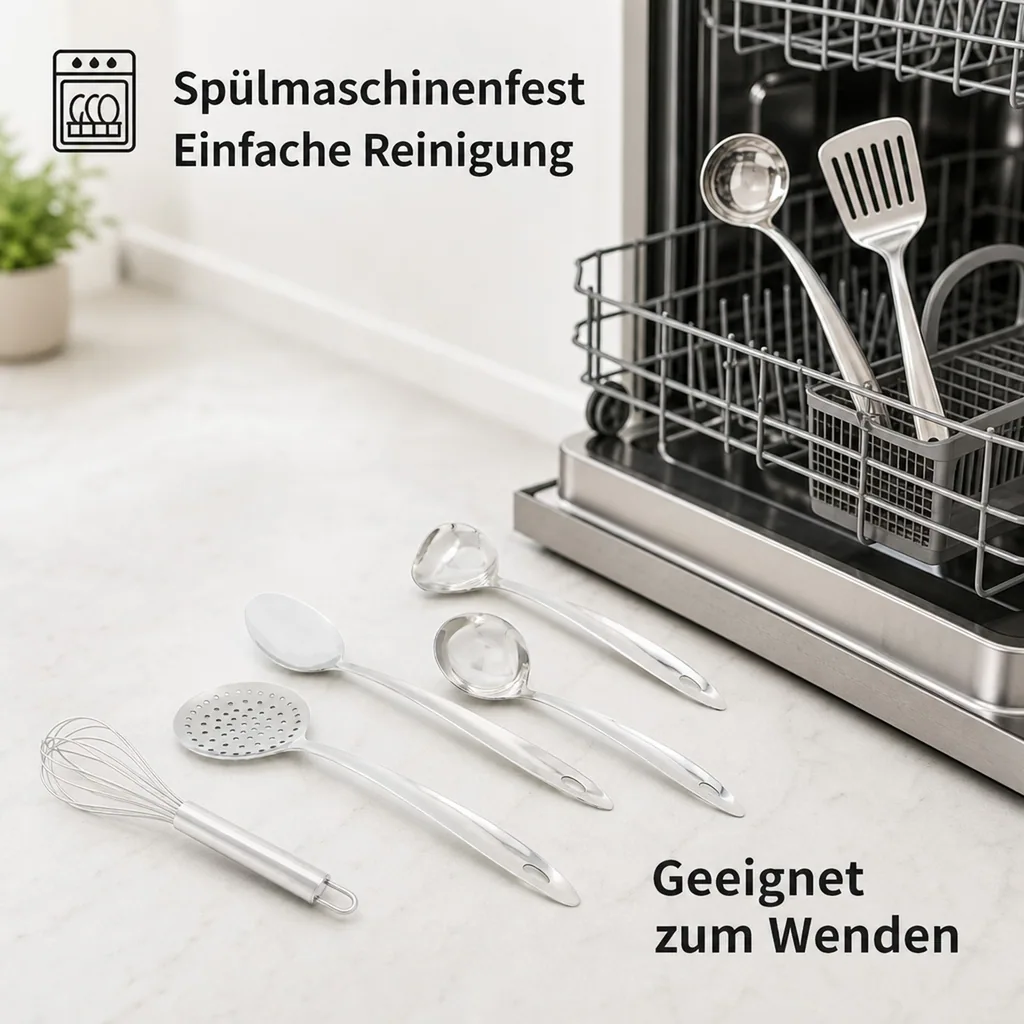 Edelstahl Küchenhelfer-Set 6tlg.