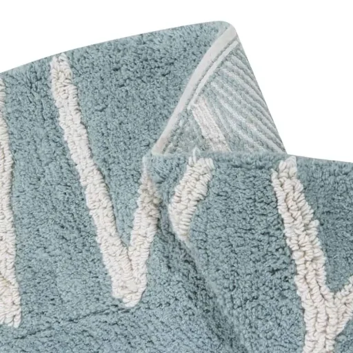 Lorena Canals runder Teppich ABC blau