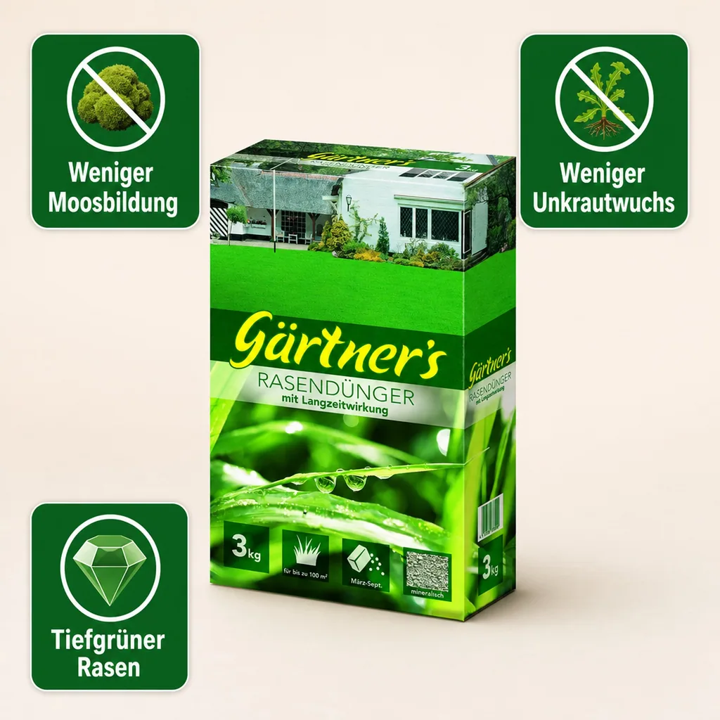 Rasendünger mit Langzeitwirkung 3 kg