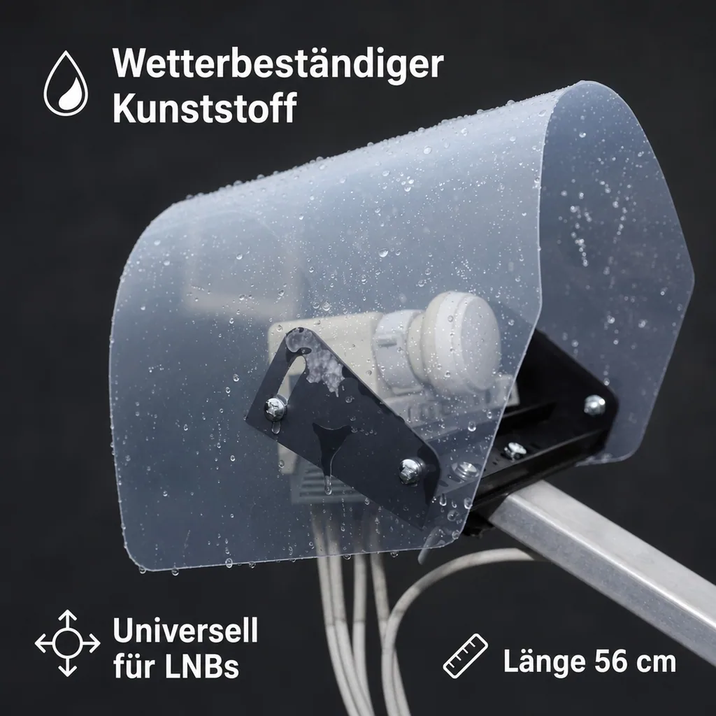 Regen- und UV-Schutz für LNBs von SAT-Anlagen