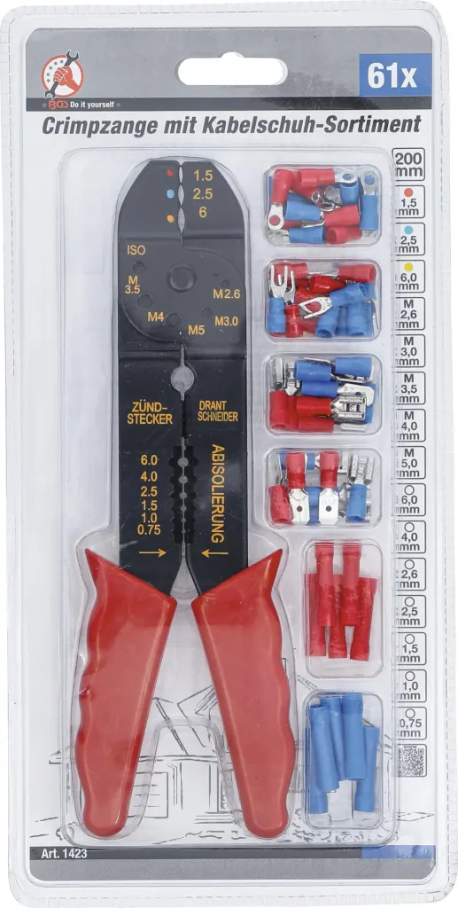 Crimpzange-Set, 61-teilig