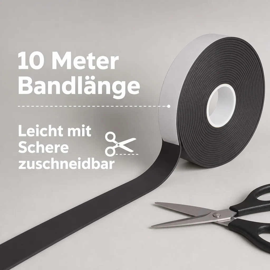 Selbstklebendes Magnetband 10 m