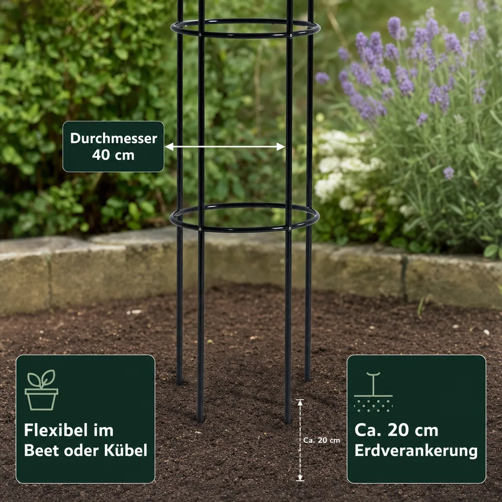 Rank-Obelisk Ø 40 x 190 cm