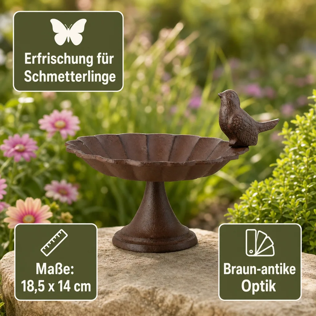 Vogeltränke mit Fuß