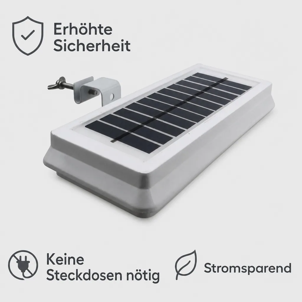 Solar LED Dachrinnenleuchten – 2 Stück