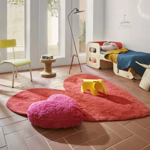 Lorena Canals waschbarer Teppich "Herz" Agatha Ruiz de la Prada