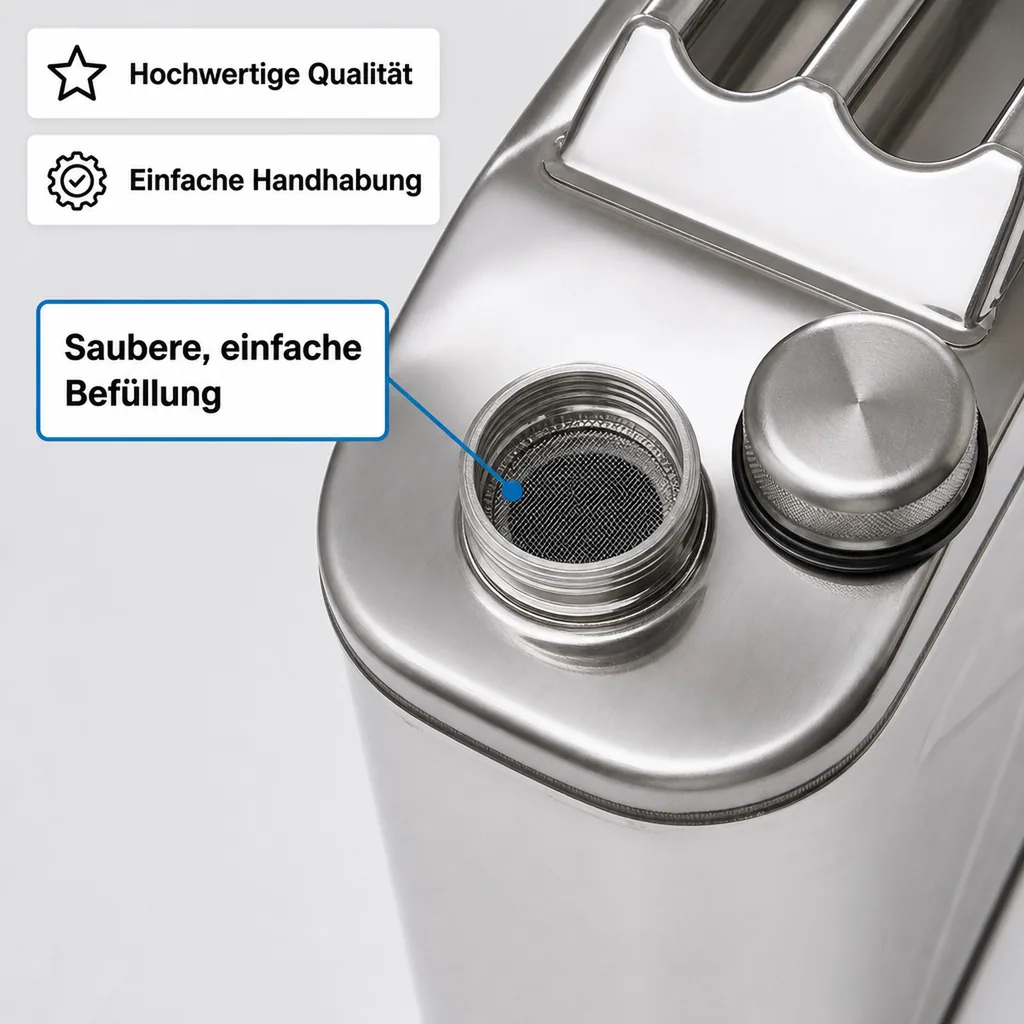 Edelstahlkanister, 20 L