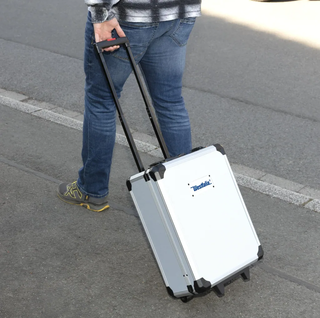 Werkzeugkoffer auf Rollen, bestückt, 186-teilig