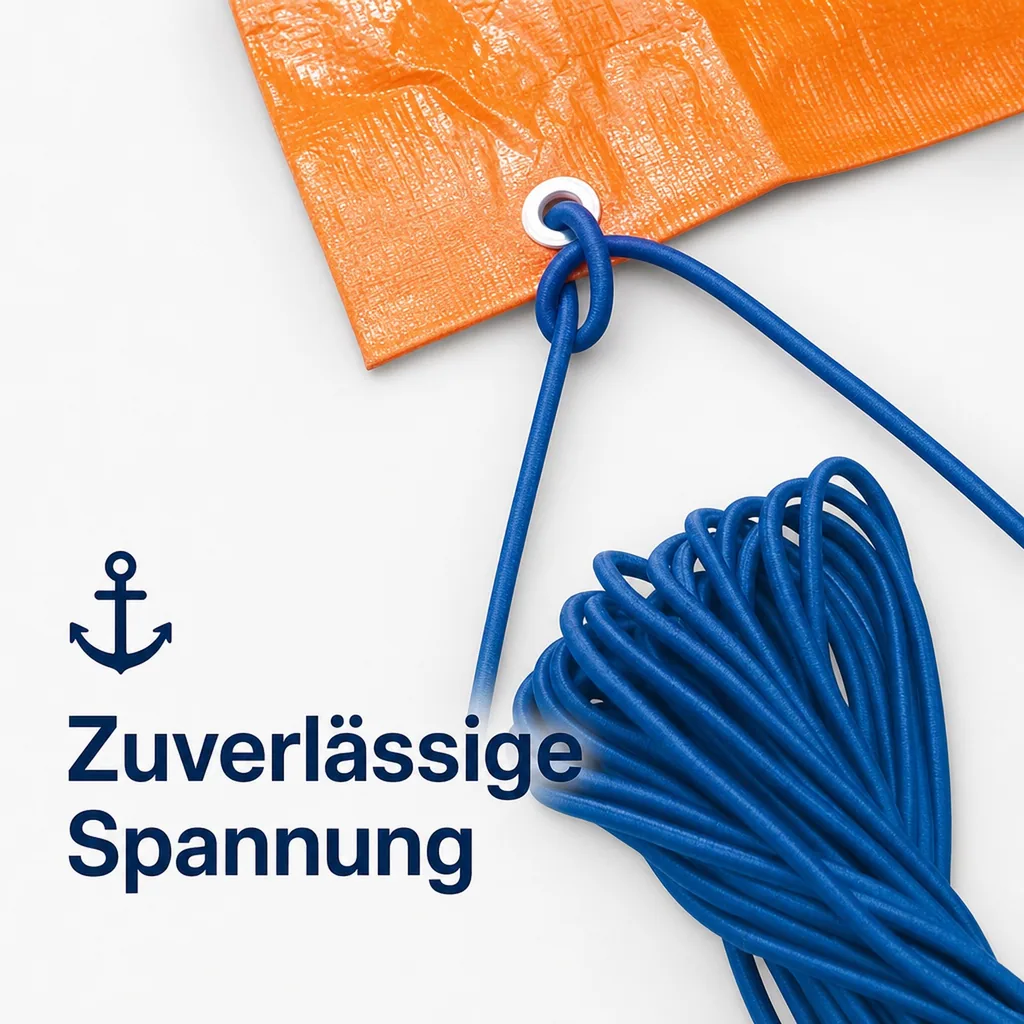 Sicherungs - Gummiband für Planen, 7 mm Durchmesser
