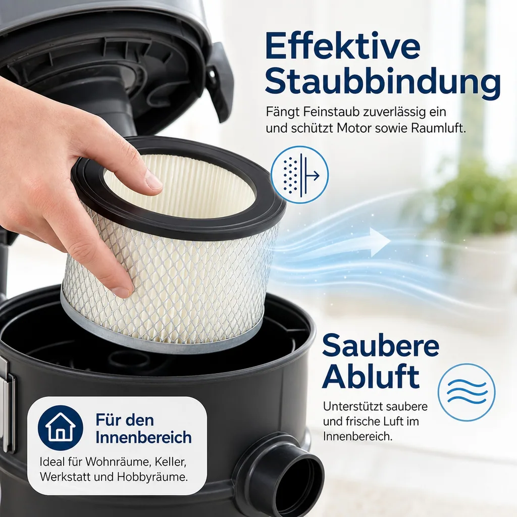 HD-Filter für Aschesauger WAS15