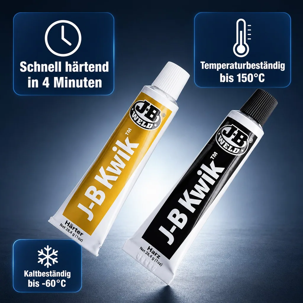 Kleber, schnell härtend, Temperaturbeständig bis 150 Grad