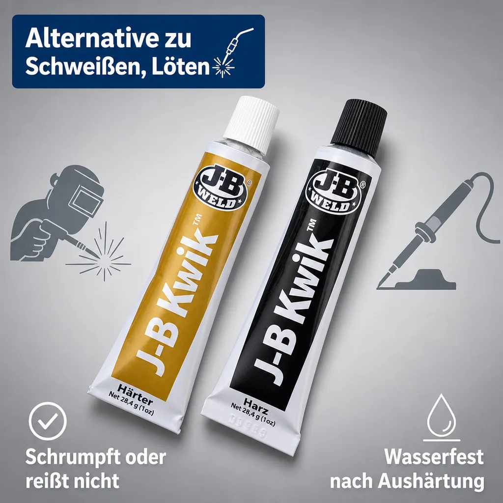 Kleber, schnell härtend, Temperaturbeständig bis 150 Grad