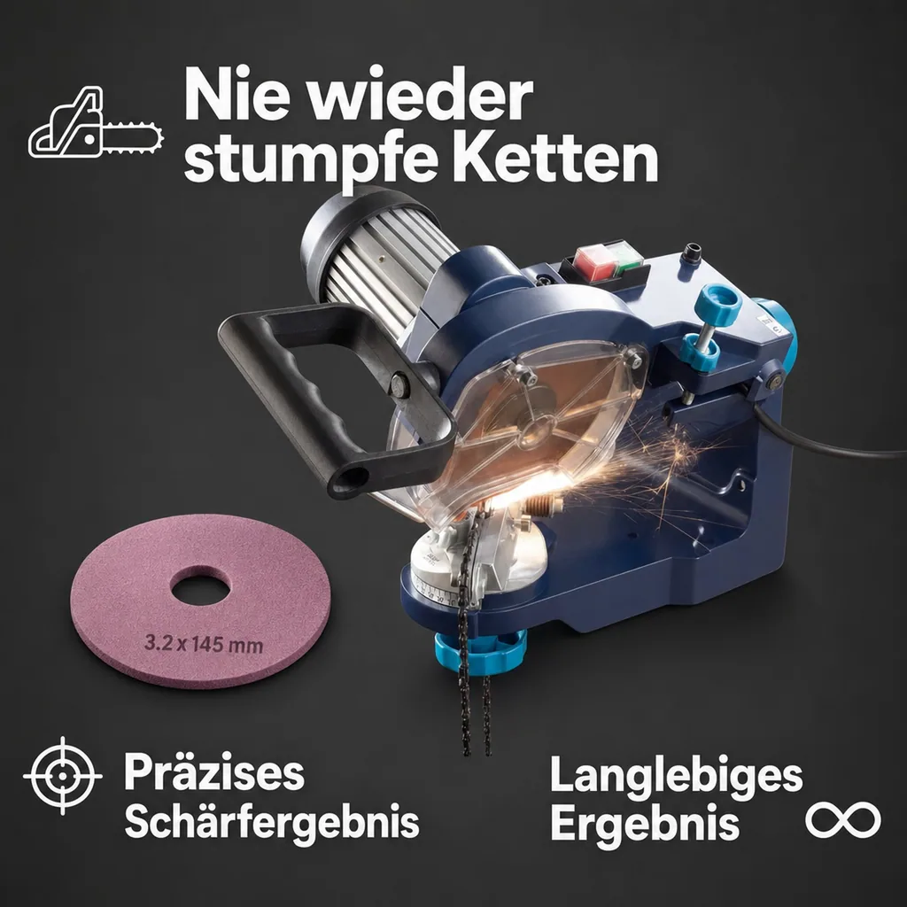 Schärfgerät für Sägeketten, 235 Watt