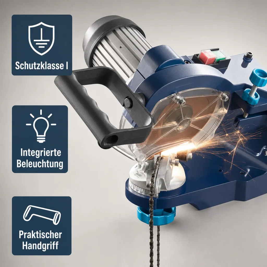Schärfgerät für Sägeketten, 235 Watt