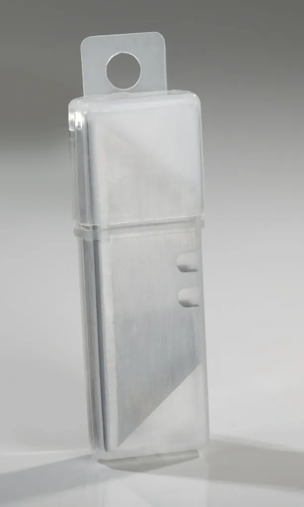 Trapezklingen 10er Pack in praktischer Kunststoffbox